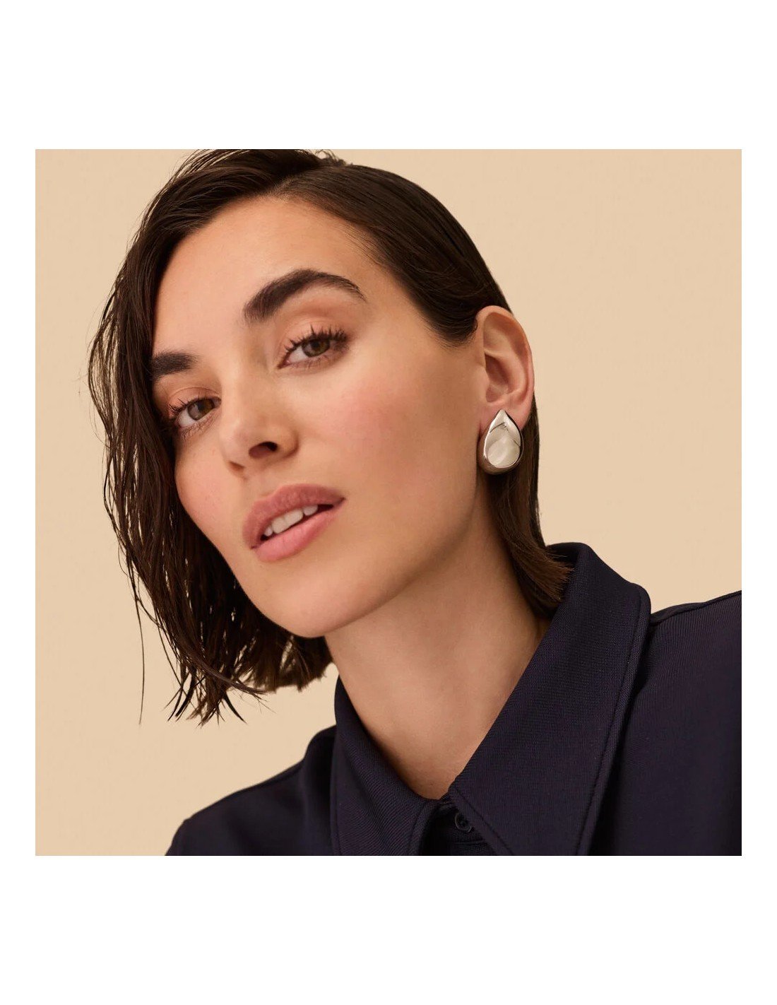 Pendientes largos DANAE – Plateado Agatha Paris